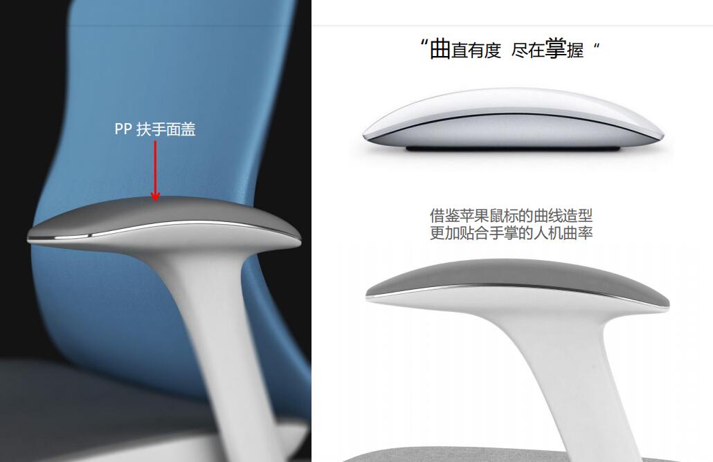 星途系列办公椅扶手细节图