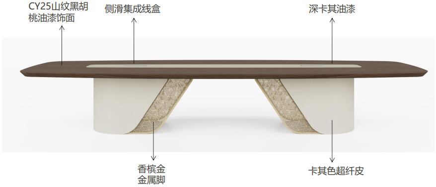 轻奢风会议桌