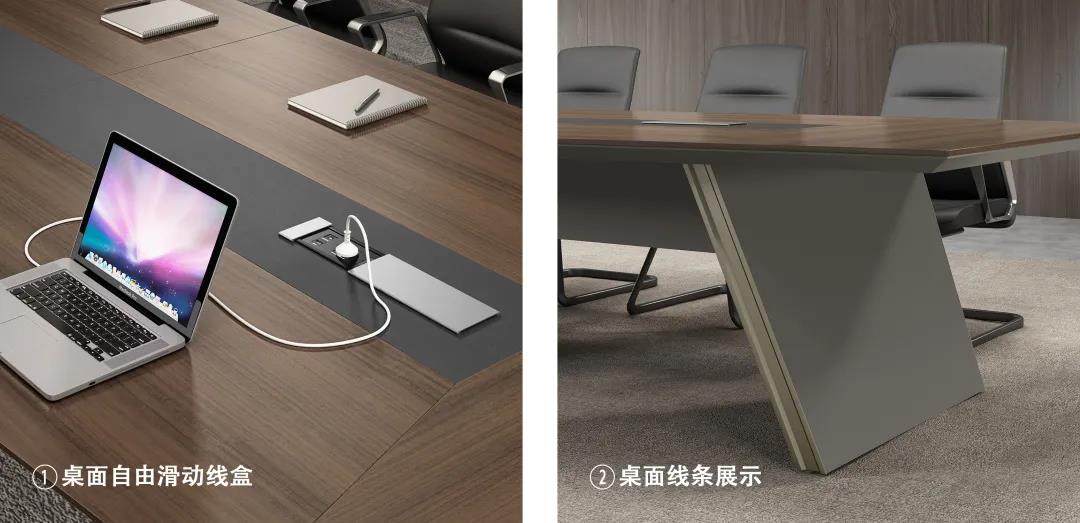 格奕总裁空间之会议桌细节图